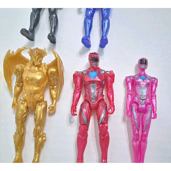 Lot 6 SCG Bandai Power Rangers 5” Tall Mighty Morphin Movie Target Figures - Picture 3 of 6